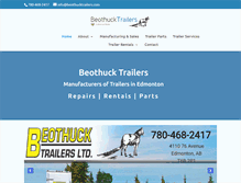 Tablet Screenshot of beothucktrailers.com